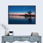 Dnieper River Comet Reflection Wall Art