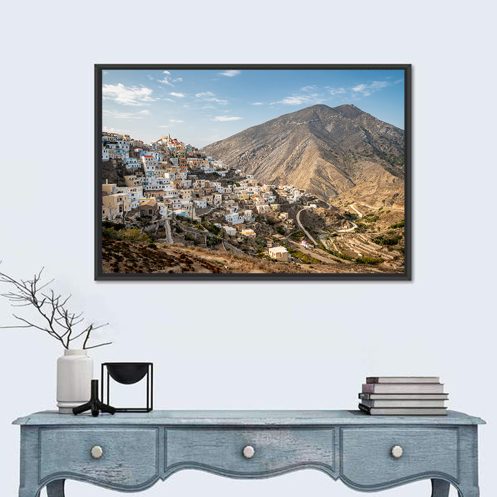 Olympos Village, Karpathos Greece Wall Art in a room, landscape