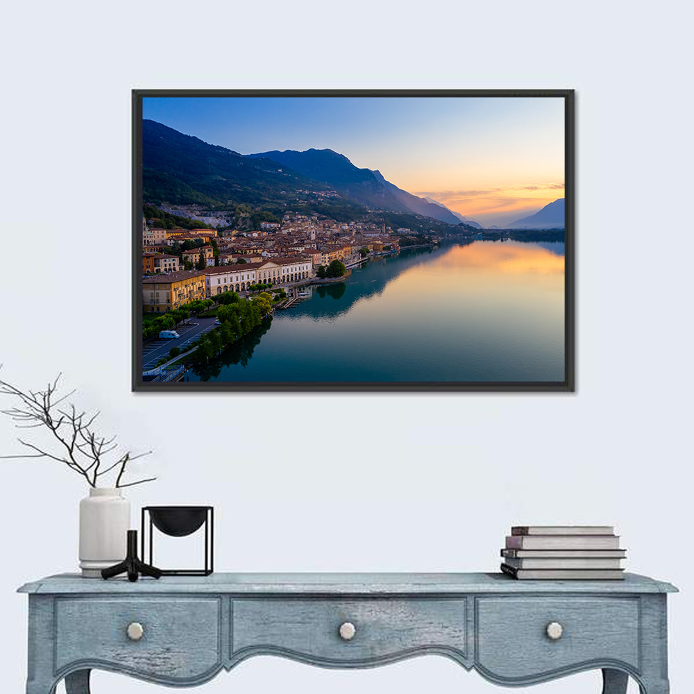 Lovere City Sunrise Wall Art