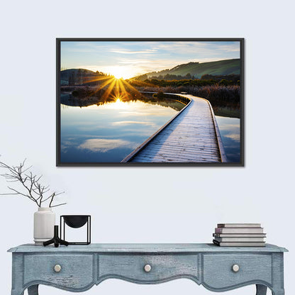 Hawkes Bay Frosted Boardwalk Sunrise Wall Art