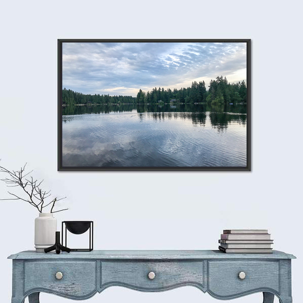 Beaver Lake Park Sunrise Reflection Wall Art