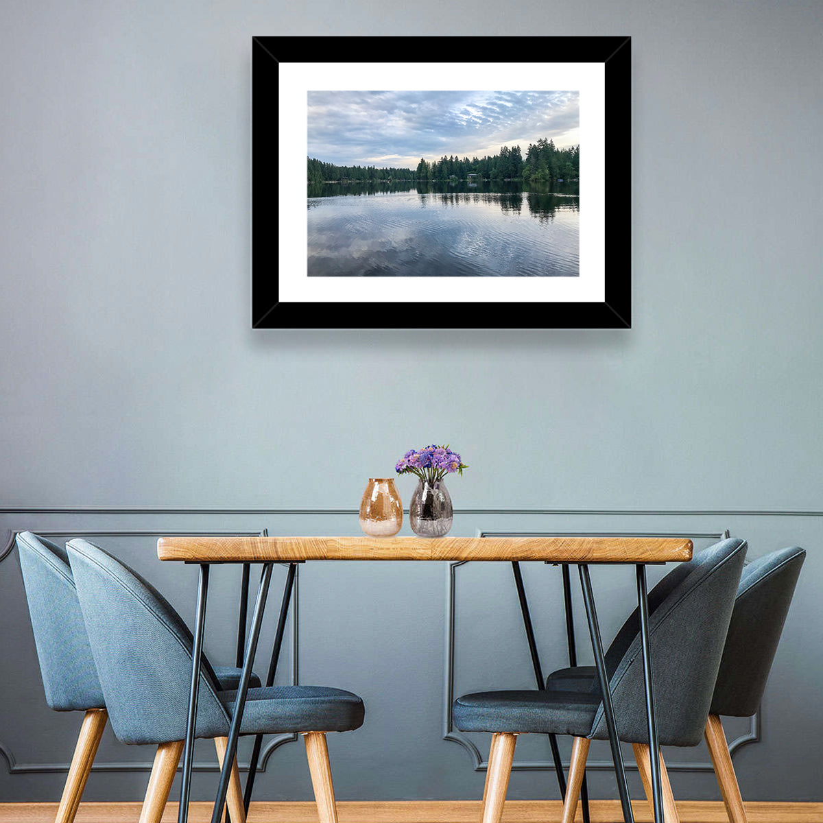 Beaver Lake Park Sunrise Reflection Wall Art