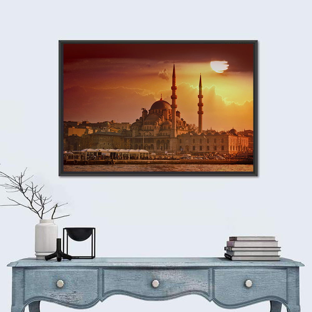 Yeni Cami Golden Hour Wall Art
