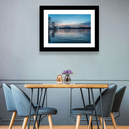 Lake Wateree Twilight Reflection Wall Art
