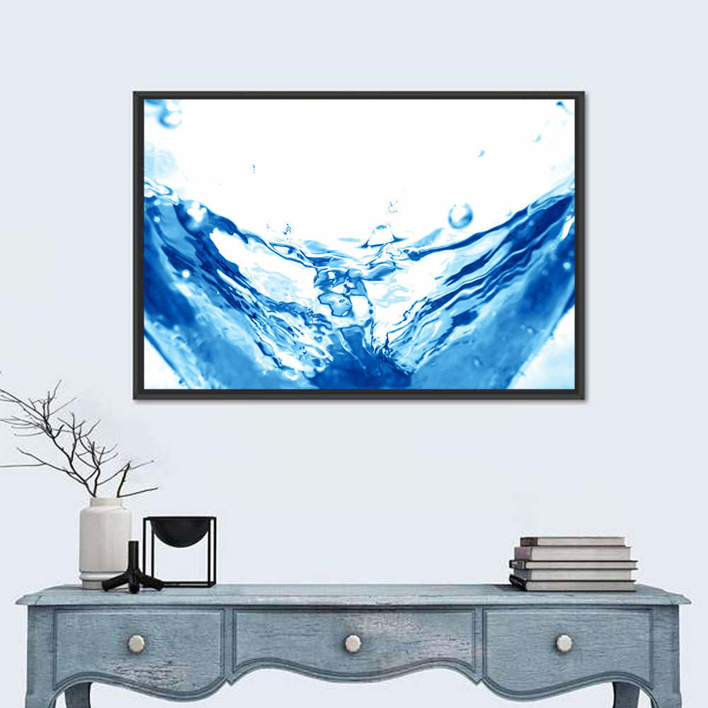 High-speed Water Splash Wall Art in a room, landscape