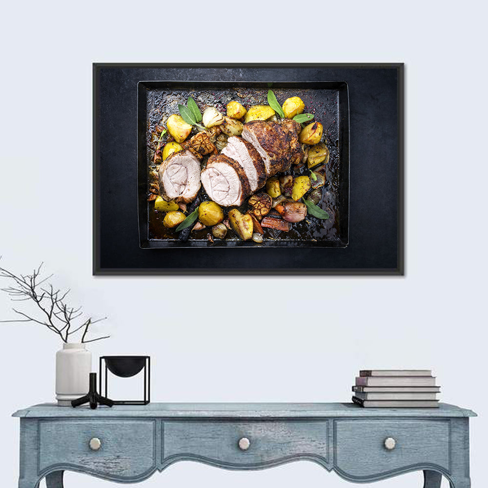 Roasted Veal Roll with Potatoes Wall Art