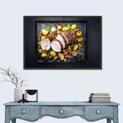 Roasted Veal Roll with Potatoes Wall Art