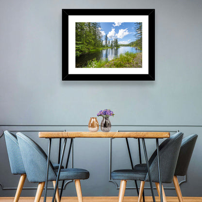 Lake Pend Oreille Wildflower View Wall Art