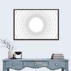 White Bubble Sphere Tunnel Wall Art
