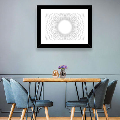 White Bubble Sphere Tunnel Wall Art