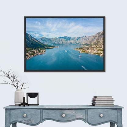 Bay of Kotor Aerial View Wall Art
