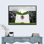 Winged Tree Over Chasm Wall Art