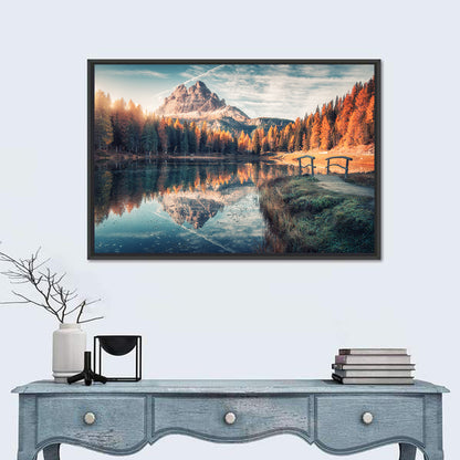 Lago Di Antorno Reflection Wall Art
