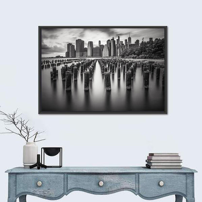 Lower Manhattan Pilings Wall Art