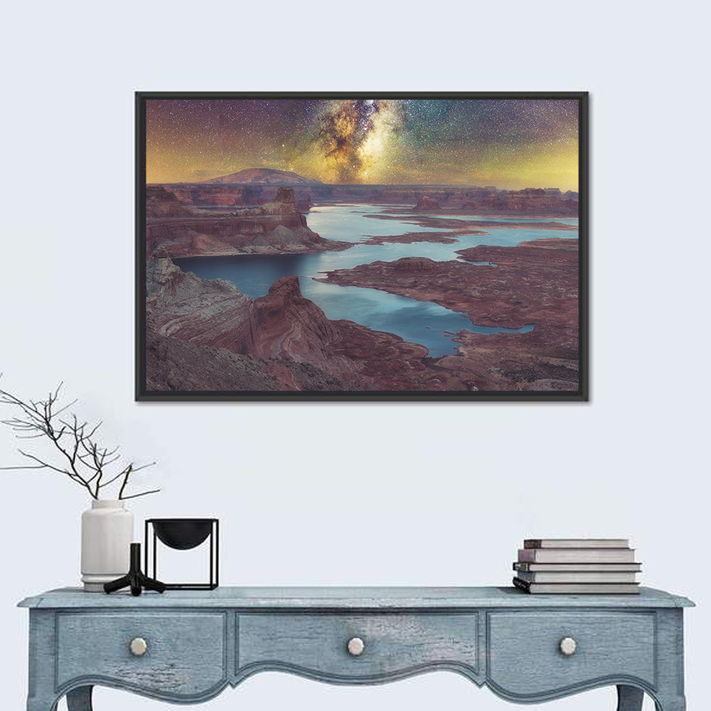 Milky Way Over Lake Powell Wall Art