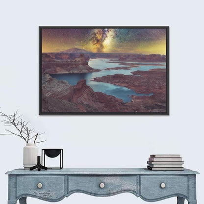Milky Way Over Lake Powell Wall Art