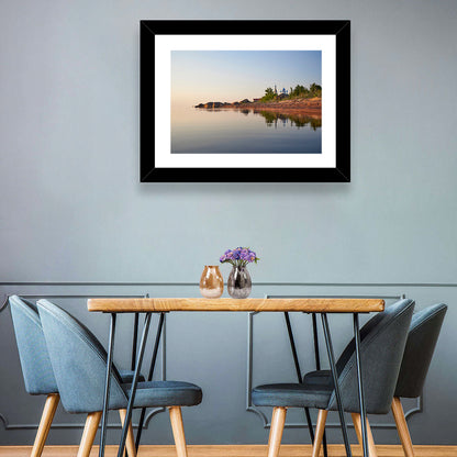 Lake Peipus Sunset with Blue Domes Wall Art