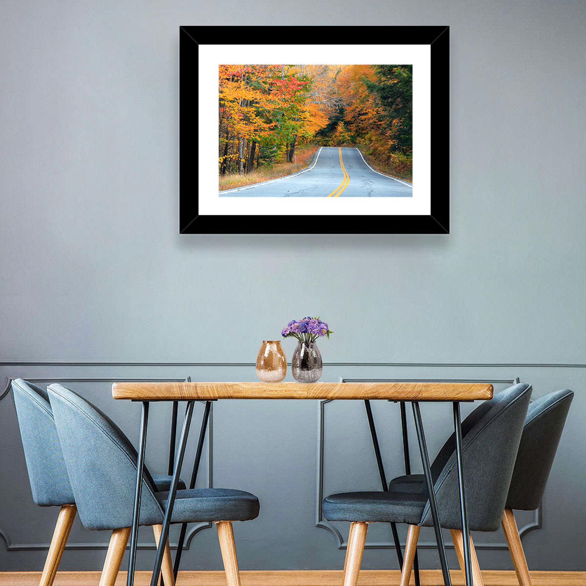 Autumn Road in New Hampshire Wall Art