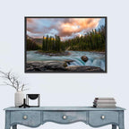Sunwapta Falls River View Wall Art