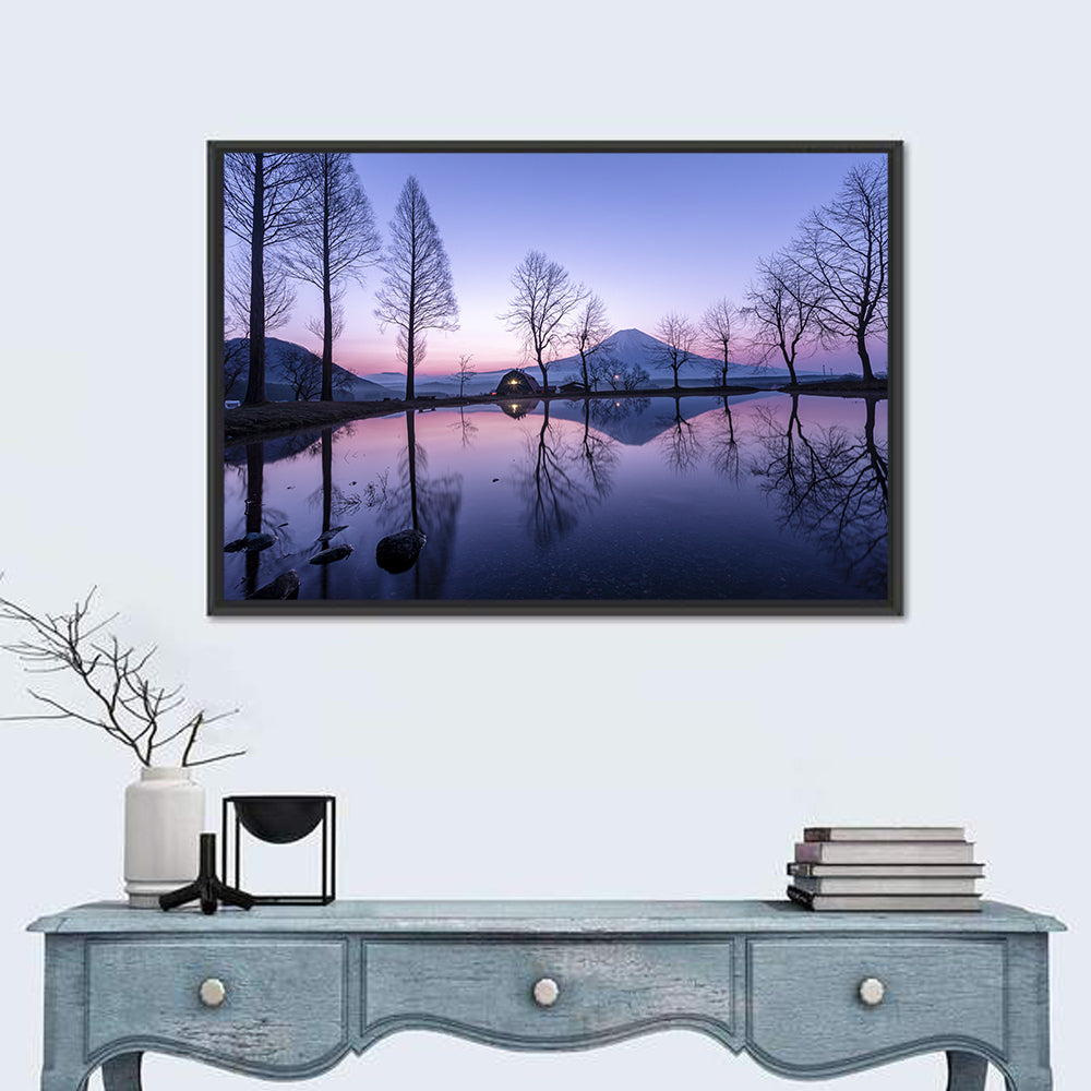 Fuji Lake Reflection Wall Art