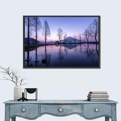 Fuji Lake Reflection Wall Art