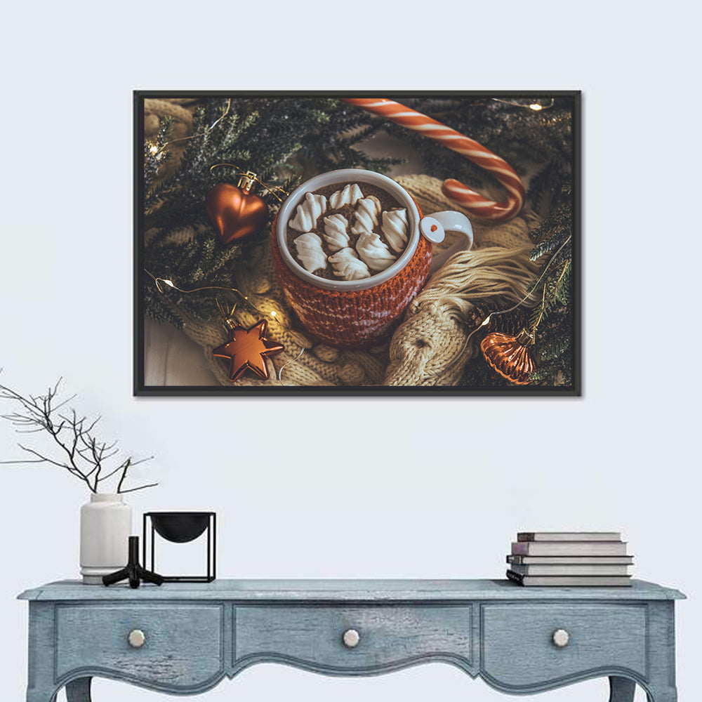 Festive Hot Cocoa Mug Wall Art