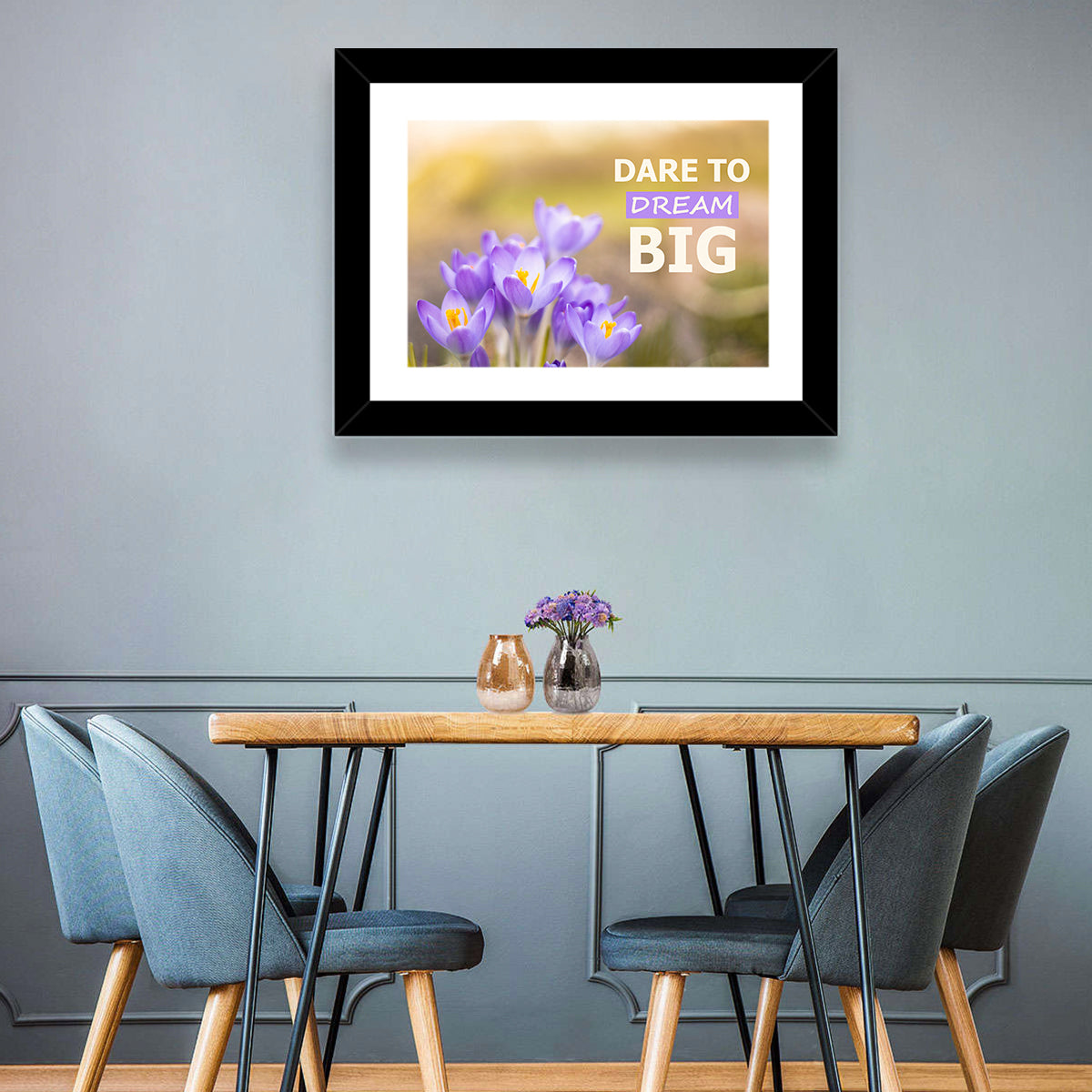 Dare to Dream Big, Purple Crocus Wall Art