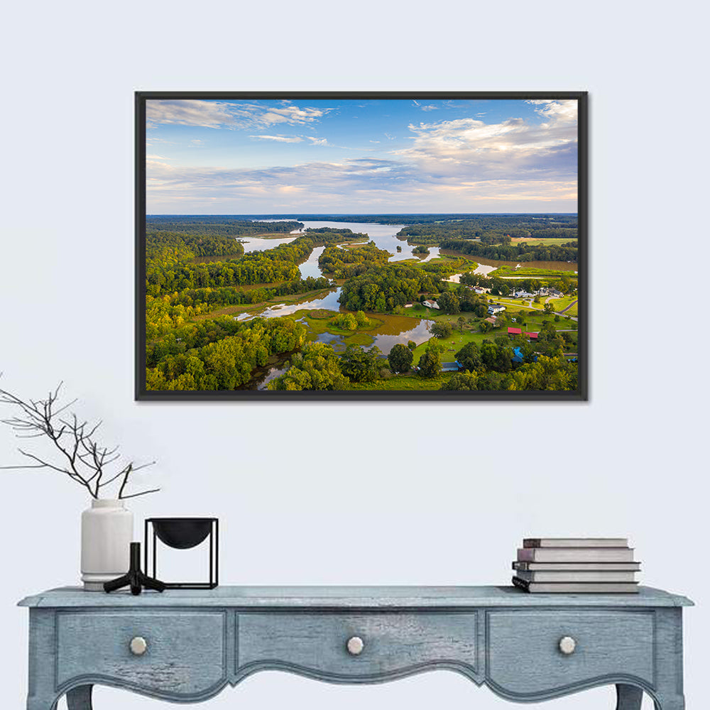 Lake Oconee Aerial Landscape Wall Art