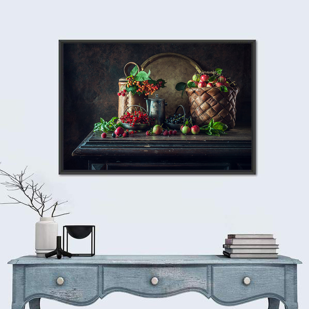 Vintage Currants Still Life Wall Art