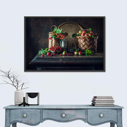 Vintage Currants Still Life Wall Art
