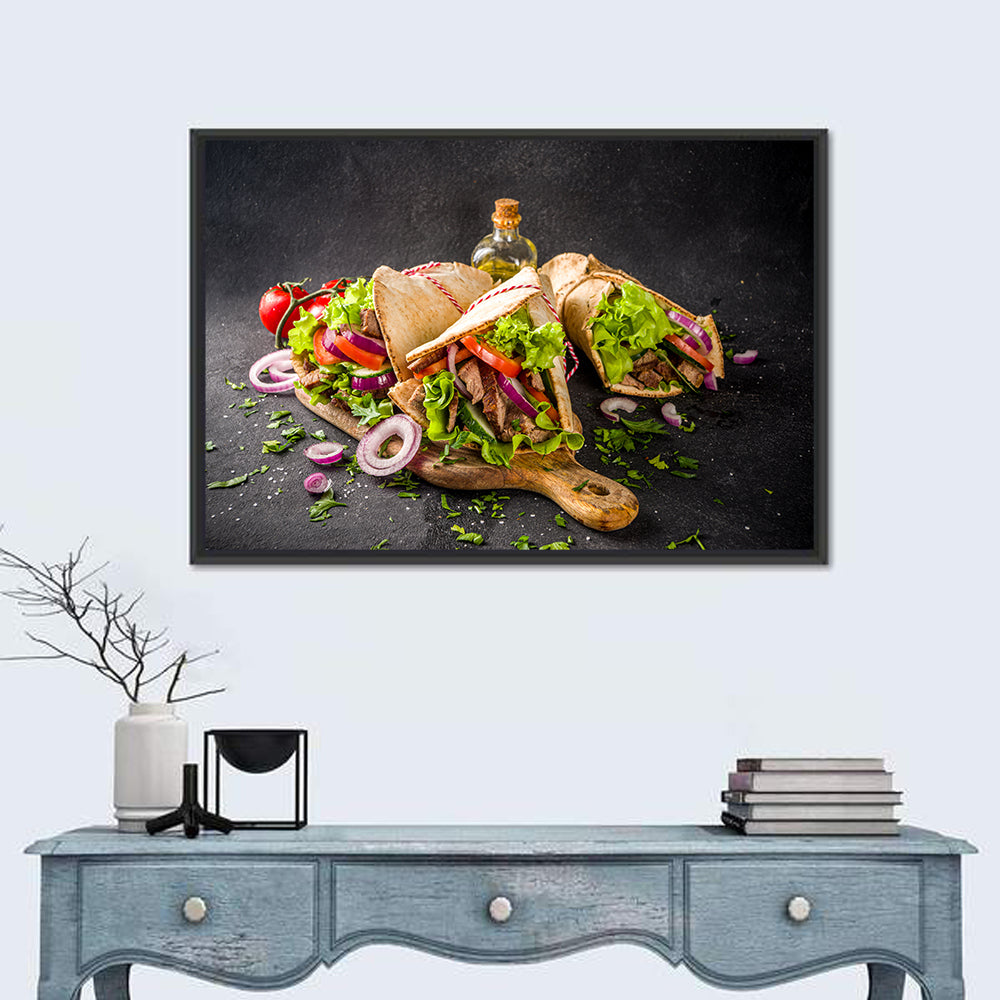 Turkish Shawarma Wraps Wall Art