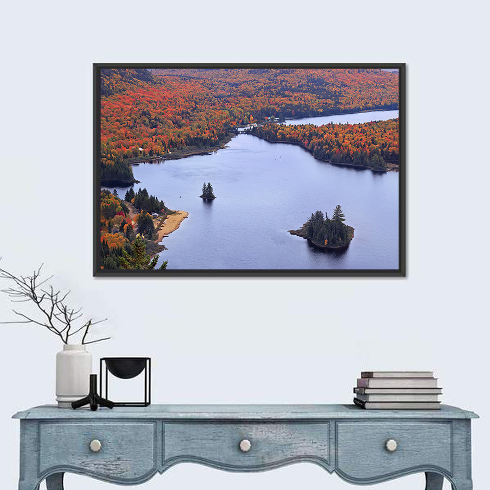 Lake Monroe Aerial with Islands Wall Art