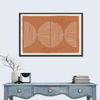 Terracotta Timelapse Circles Wall Art