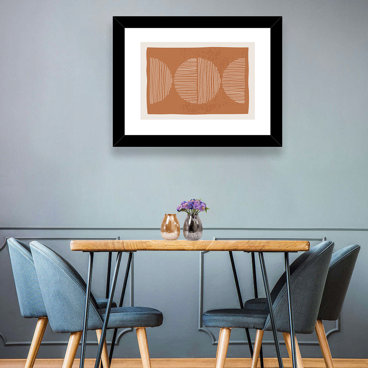 Terracotta Timelapse Circles Wall Art