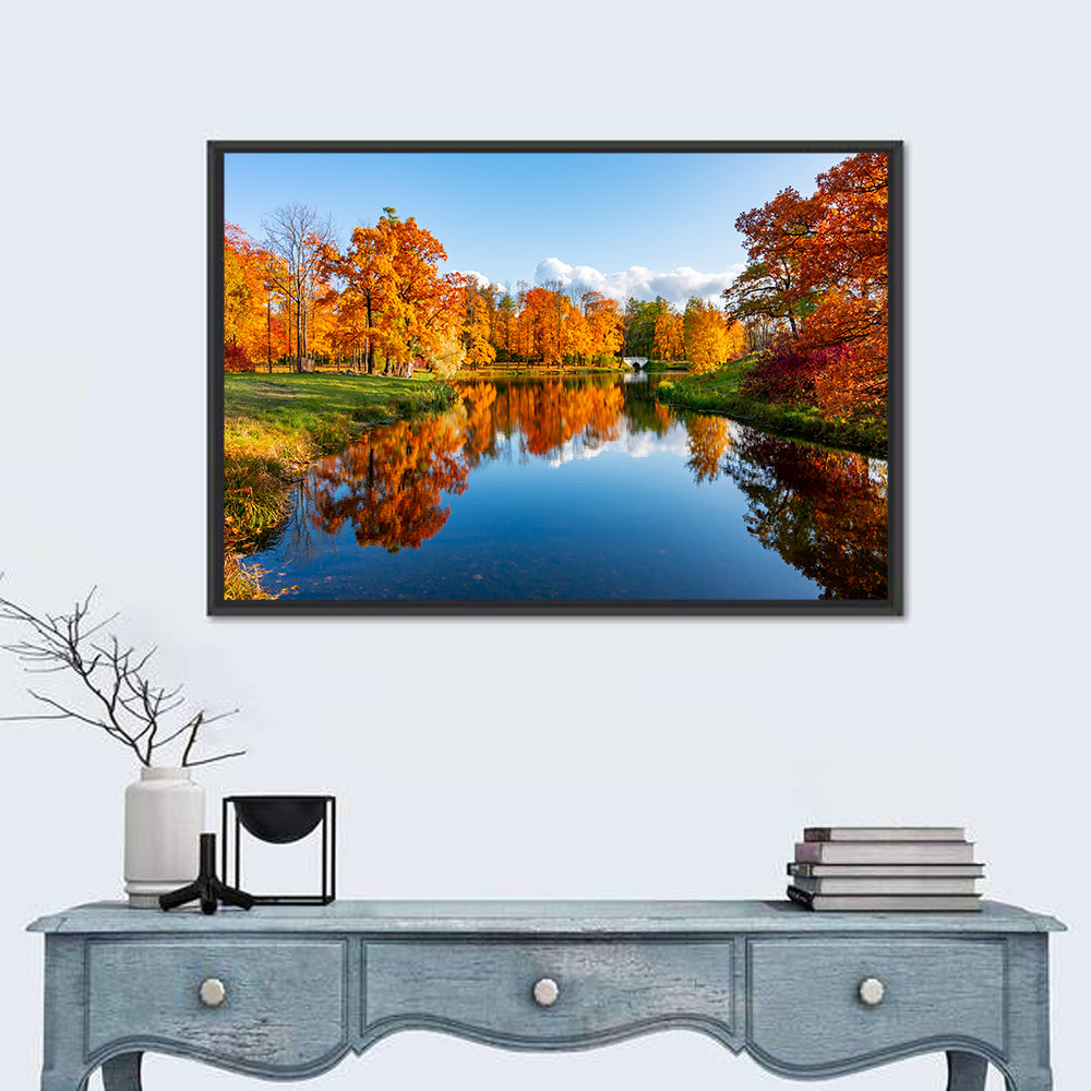 Alexander Park Autumn Reflection Wall Art