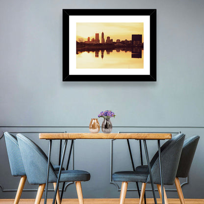 Indianapolis Golden Hour Skyline Wall Art