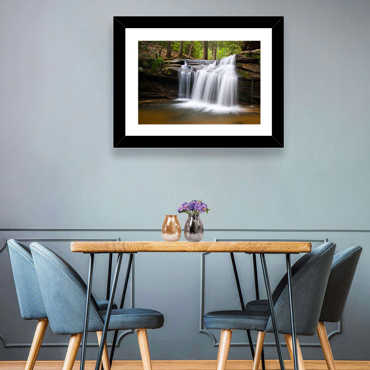 Table Rock State Park Waterfall Wall Art in a room, landscape