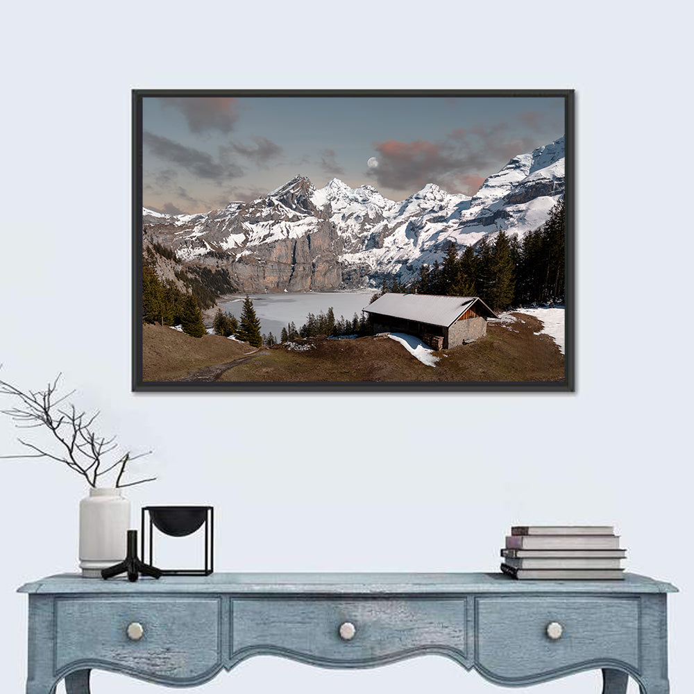 Oeschinensee Winter Landscape Wall Art