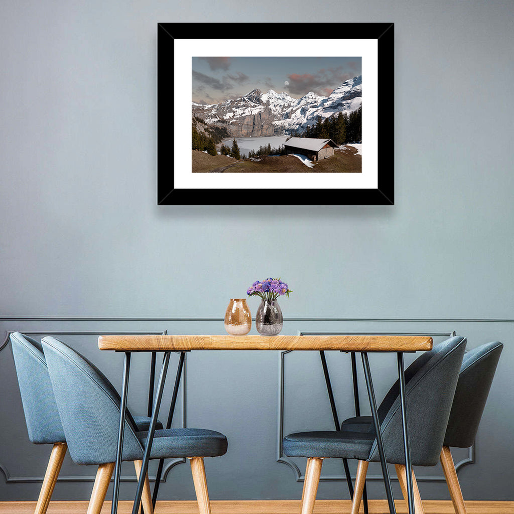 Oeschinensee Winter Landscape Wall Art