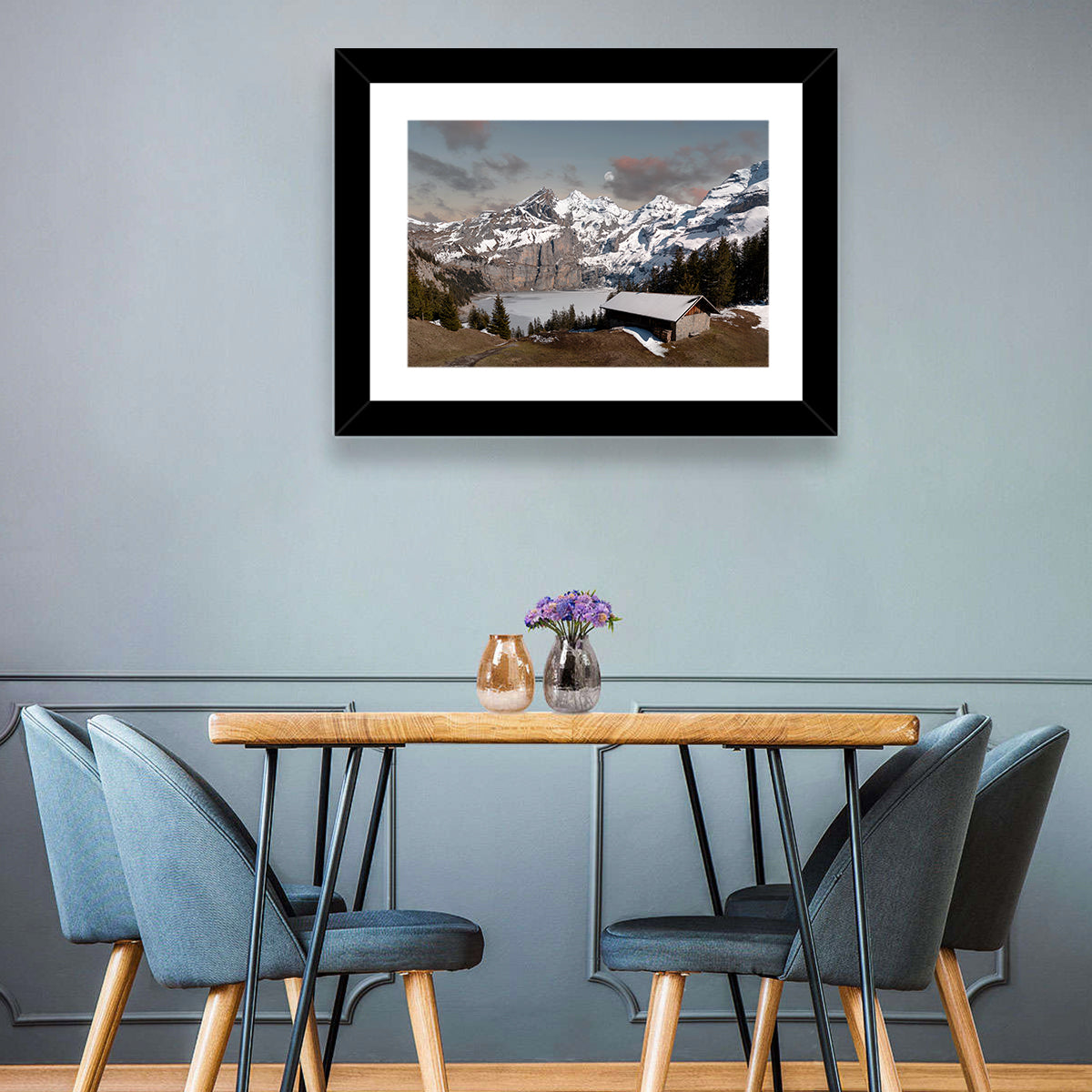 Oeschinensee Winter Landscape Wall Art