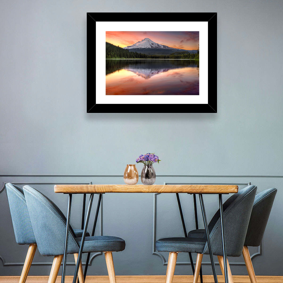 Mount Hood Reflected at Trillium Lake Wall Art