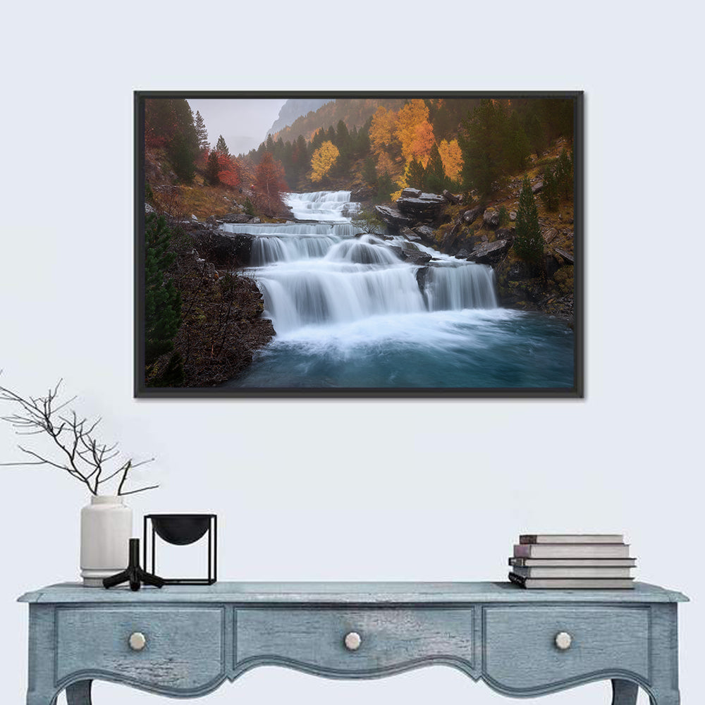 Huesca Cascading Waterfalls Wall Art