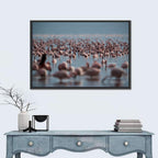 Flamingos at Lake Bagoria Wall Art