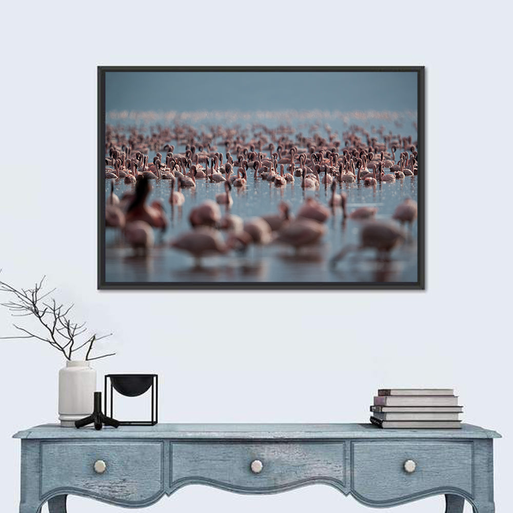 Flamingos at Lake Bagoria Wall Art
