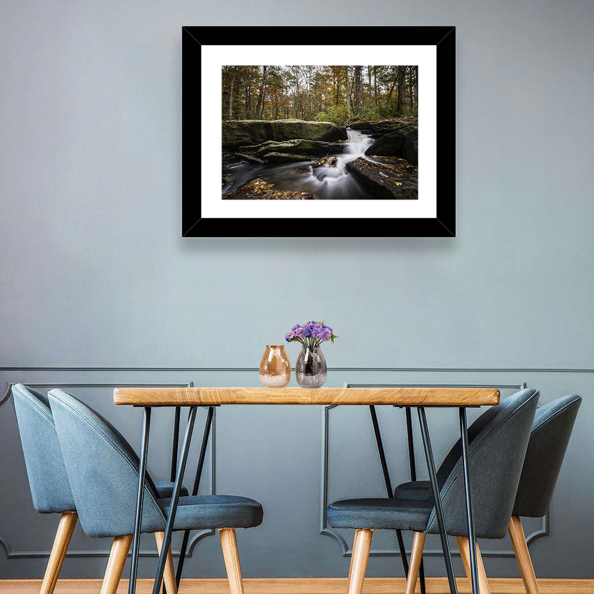 Cheaha Falls Autumn Waterfall Wall Art