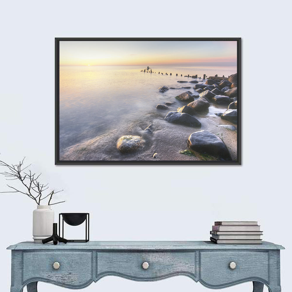 Michigan Shoreline Pilings Wall Art