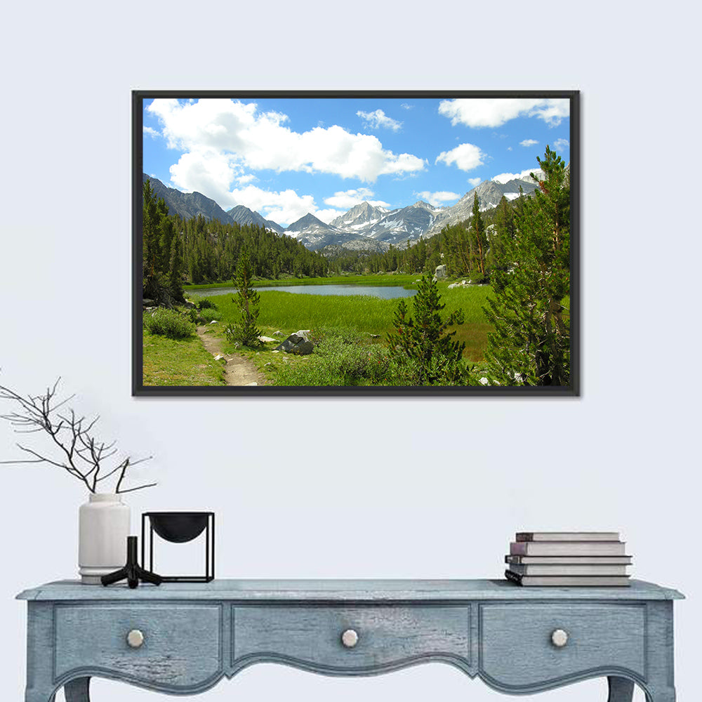 Sierra Nevada Trail to Snow Capped Peaks Wall Art
