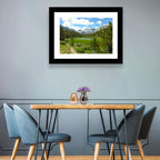 Sierra Nevada Trail to Snow Capped Peaks Wall Art