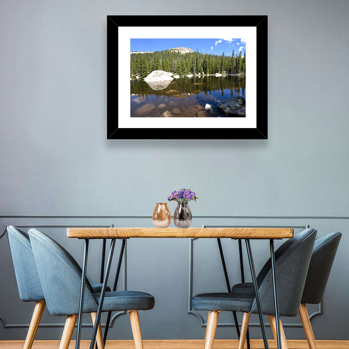 Colorado Forest Lake Reflection Wall Art