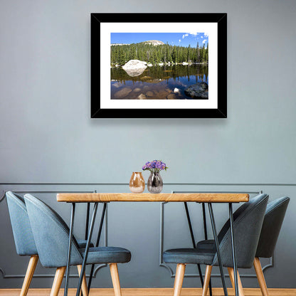 Colorado Forest Lake Reflection Wall Art